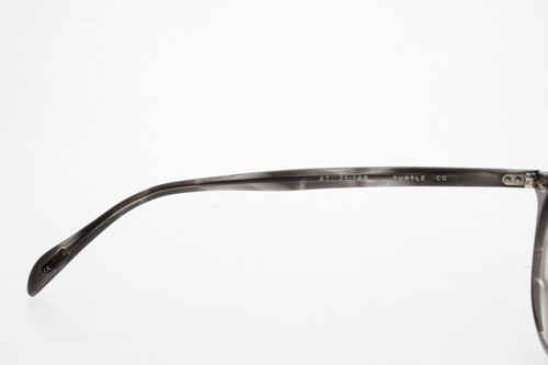 SALT Gray Clear Tortoise Oval Handmade Glasses Japan Turtle 47 21 148 mm Keyhole - Picture 6 of 8