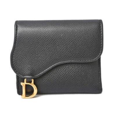 ○Christian Dior Wallet Tri-Fold/Mini Saddle Lotus/Saddle Lotus | eBay