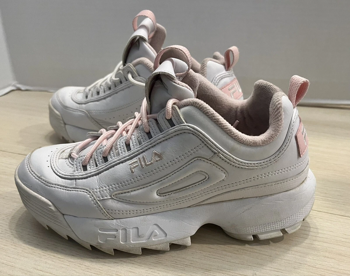 Fila disruptor rosas y blancas hot sale