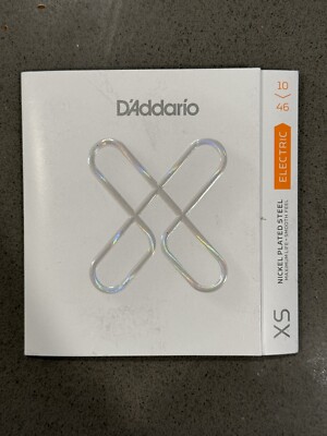 D'Addario XSE1046 10-46 Regular Light, XS Nickel Coated Electric Guitar Strings