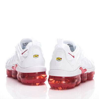 Size 8 - Nike Air VaporMax Plus White University Red for Size 8 - Nike Air VaporMax Plus White University Red for