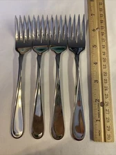 Flight Reliance Oneida 4 Salad Forks USA MADE Mint Condition!