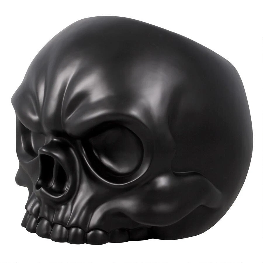 Black sale skull chair