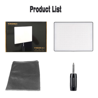 YONGNUO YN600 Air LED Video Light 5500K for Studio Lighting DV