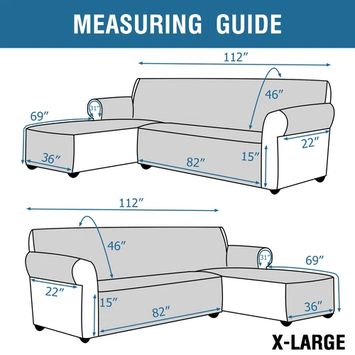 Eck Schlafsofa Bezug Wende Schnitt Chaiselongue Wasserdicht Schutz L Form - Bild 4 von 134