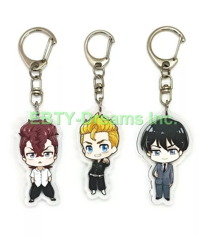 Set of 3 Tokyo Revengers Anime Acrylic Keychain Akkun Naoto