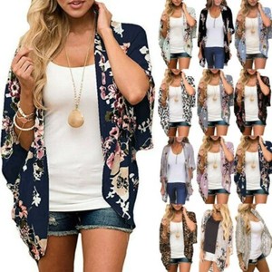 plus size floral cardigans