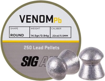 Sig Sauer Sig Air Venom Precision Round Pellets .22cal - 250 pellets