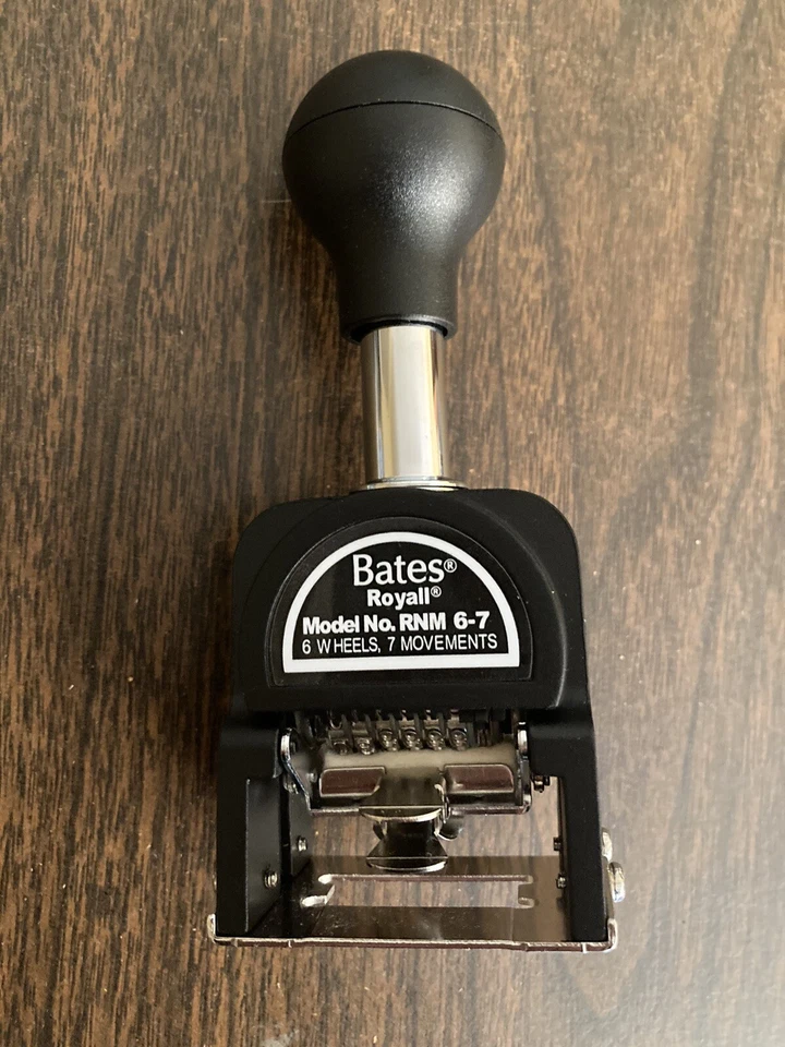 BATES ROYALL AUTOMATIC NUMBERING MACHINE MODEL RNM 6-7 - Image 3 of 4