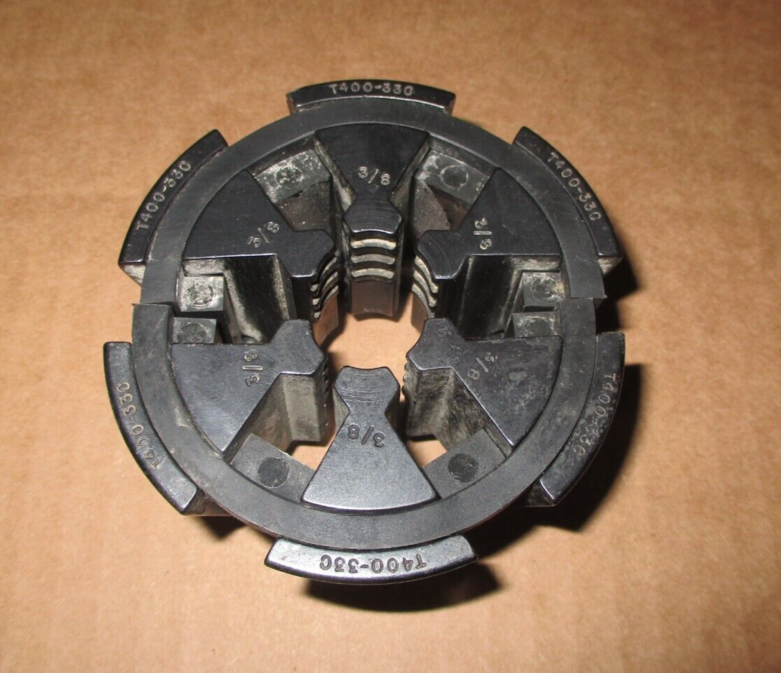 WEATHERHEAD HYDRAULIC HOSE CRIMPER DIE SET T40033C 3/8" COLLET SET