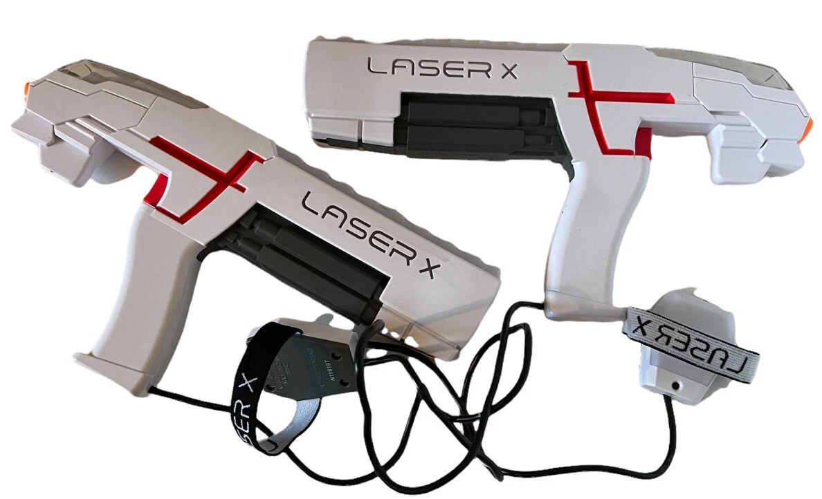 Laser X Two Player Laser Tag Gaming Set Blaster Guns & Target Breastplates