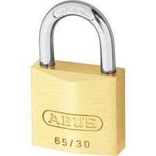 Abus 65 Series Compact Brass Padlock Keyed Alike 30mm Standard