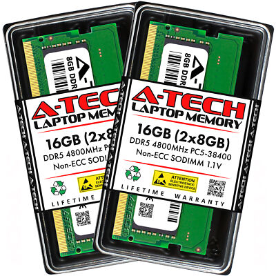 16GB 2x 8GB DDR5-4800 MSI Katana GF66 (12th Gen Intel, DDR5) Memory RAM