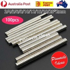 100x Round Magnets Super Strong Neodymium Disc Cylinder Fridge Fishing Recovery