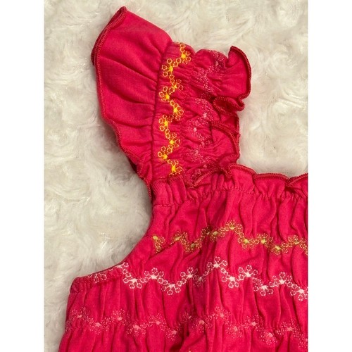 NWT Gymboree Pretty Lady Pink Smocked Flutter Sleeve Halter Dress 5 ADORABLE - Picture 5 of 9