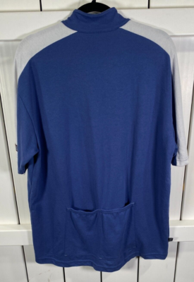 Zoic Men's Cycling Jersey Blue White Short Sleeves Mesh Lining X