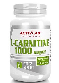 Activlab L-Carnitin 1000mg 30 Kapseln - Unterstützt Fettverbrennung