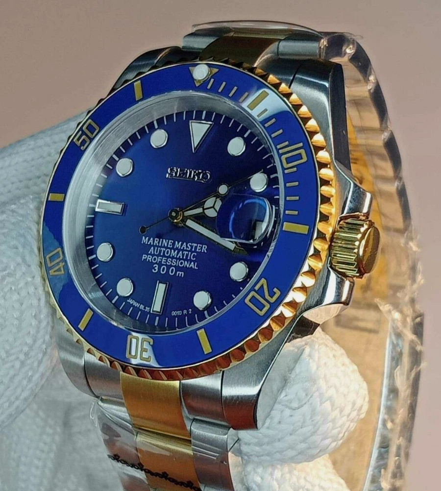 Seiko blue gold top