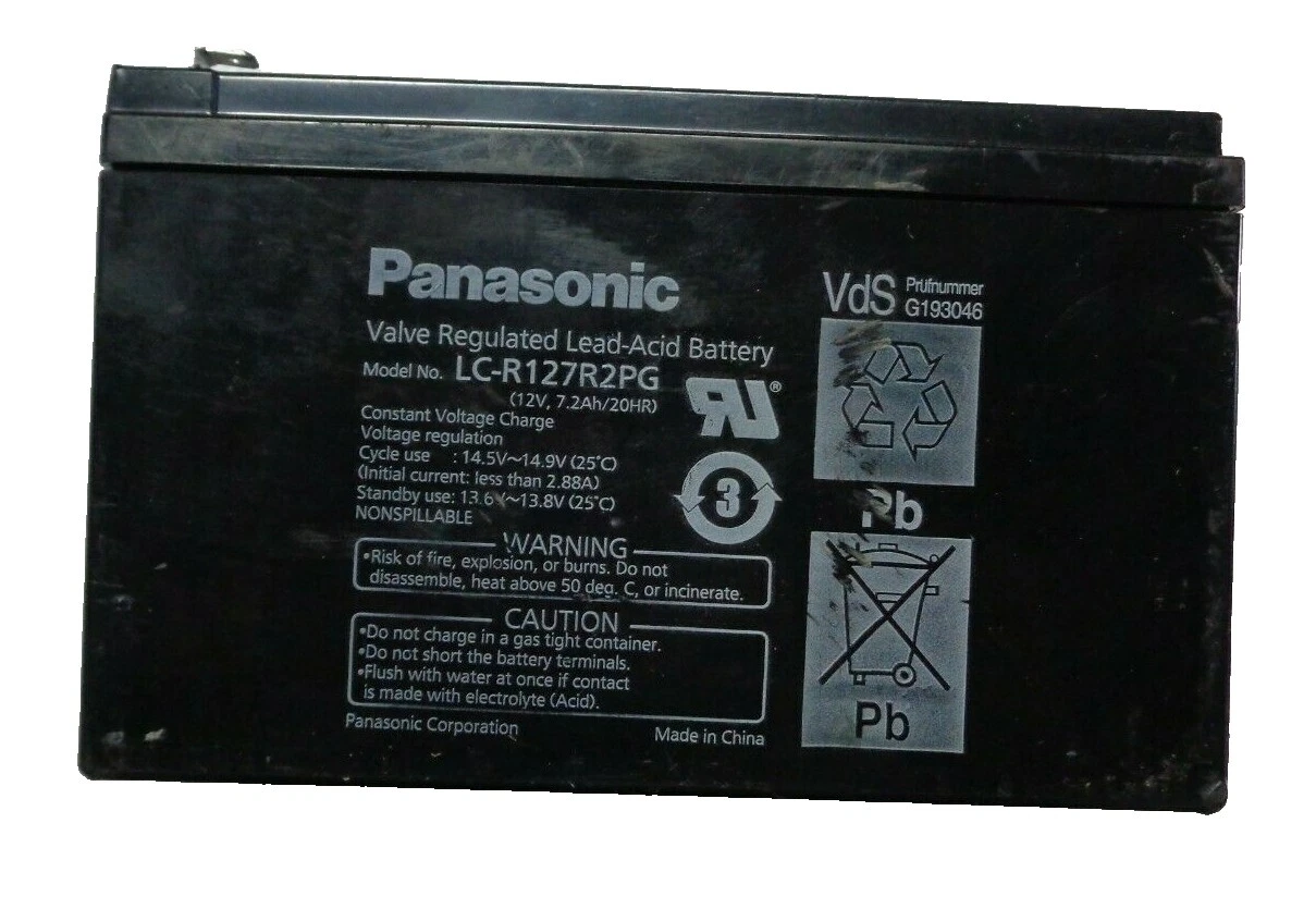 Panasonic 12 V Rechargeable Batteries