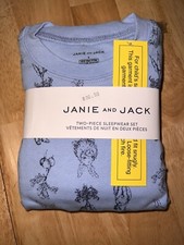 NWT SZ 8 JANIE AND JACK Boys Two Piece Sleepwear Set 100 Cotton 46