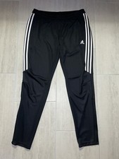 Woman s Adidas Active Track Pant Size L Black / white stripes climacool