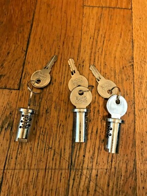 candy gumball Machine 3 New Lock & Keys for Northwestern, Oak, Komet, Eagle