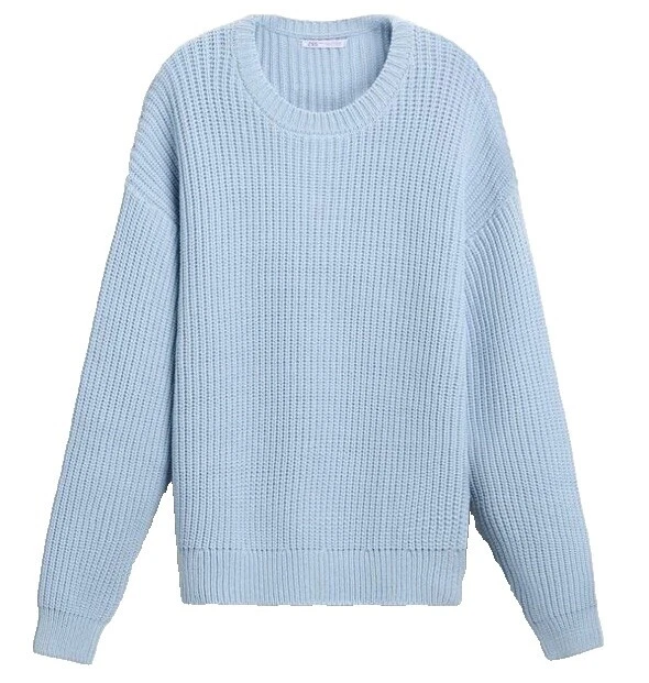 Zara Cotton Crew Neck Regular Size XL Sweaters for Men