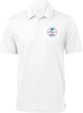 Ford Mustang Textured Polo Shelby Blue and Red Logo Pocket Print