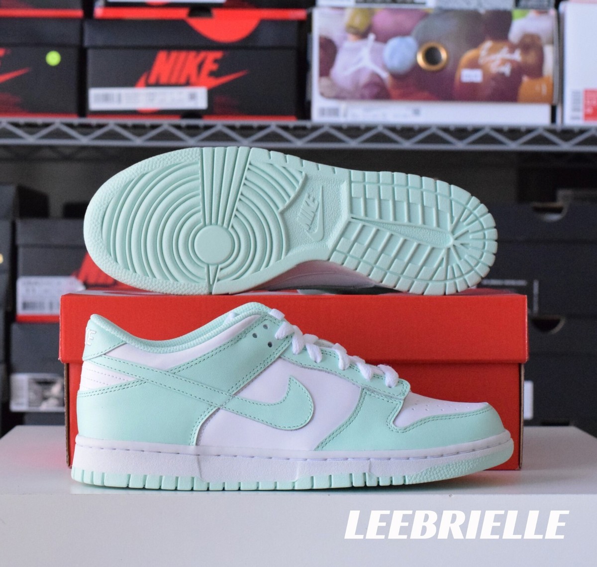 Nike Dunk Low GS White Mint Foam FZ3534-100 Kid's Size Shoes
