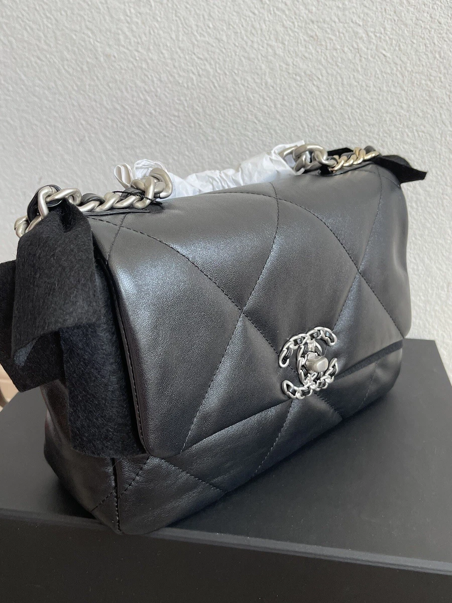 Chanel 19 Handbag Black Lambskin