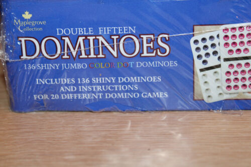 RARE 2003 CARDINAL Double Fifteen Dominoes In Collectors Tin - 136 Pieces NIP - Picture 9 of 14