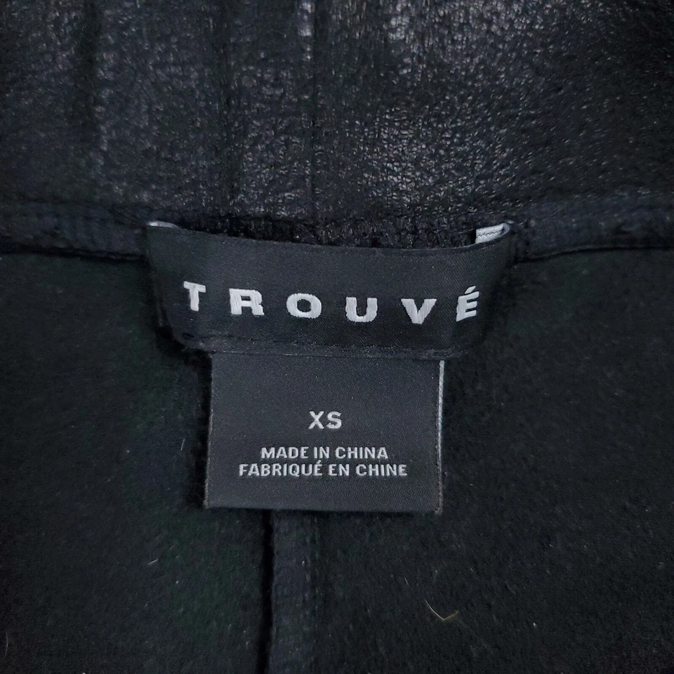 Legging Trouve imitación cuero negro/microgamuza XS Foto 4 de 4