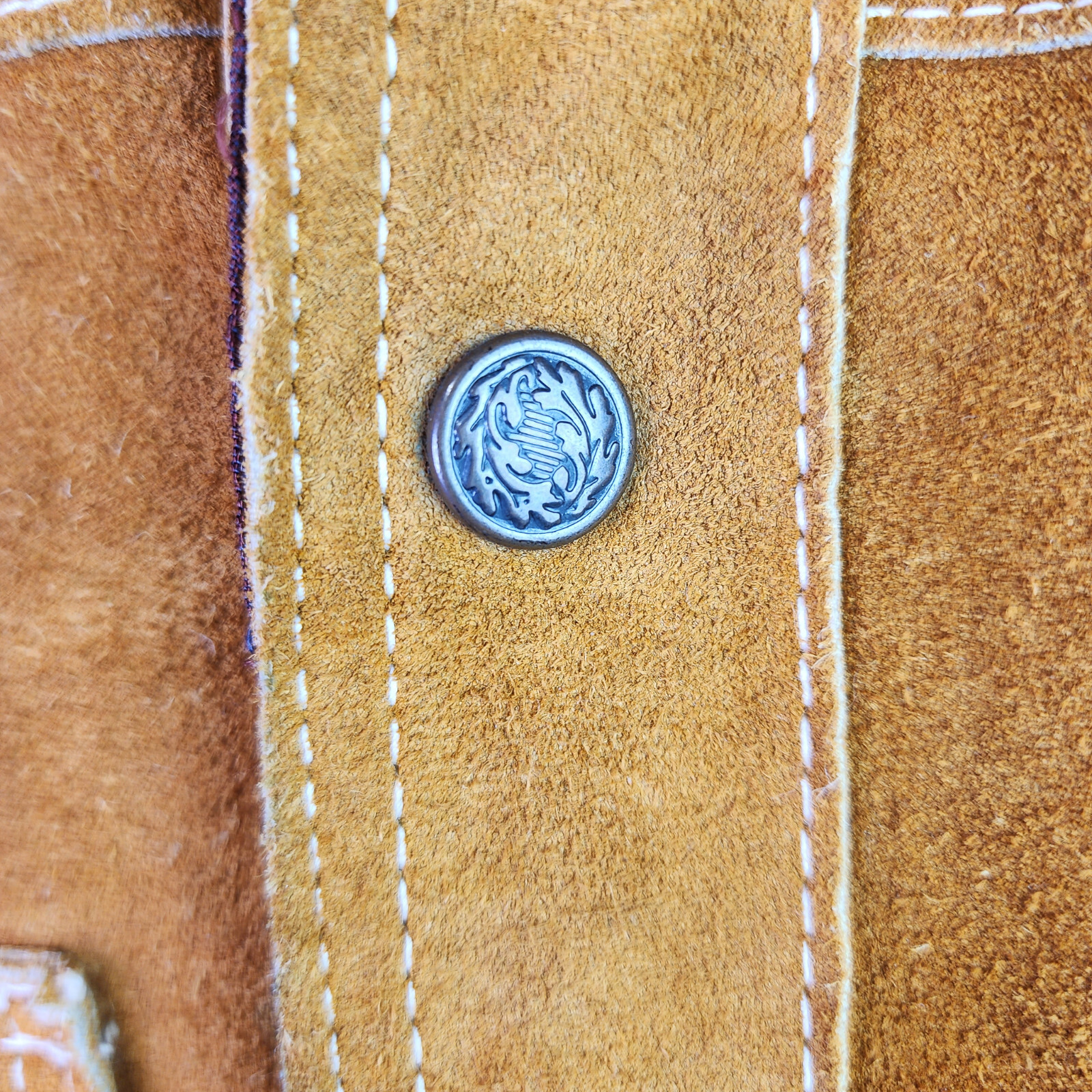 Vintage 1970s Joker Suede Rancher Jacket Western Styling Lined Huga 320319