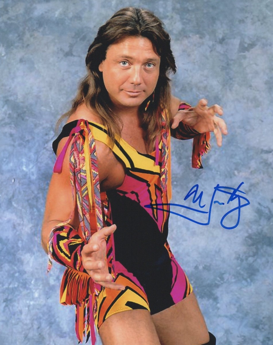Marty Jannetty Signed Wrestling 8x10 Promo Photo Rocker Autograph