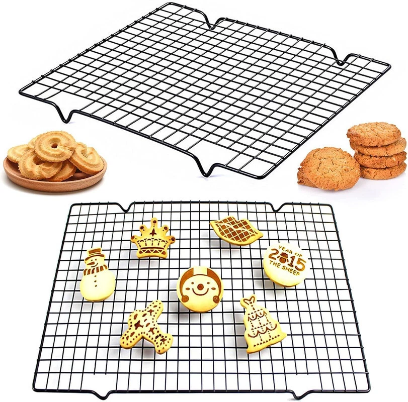 Pack of 2 Cake Cooling Rack for Even and Quick Cooling Biscuits and Cakes Coolin