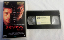 Seven Cinta VHS Brat Pitt Morgan Freeman Columbia Tristar Español