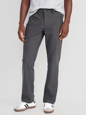 Old Navy Straight Tech Hybrid Pants Mens 33x36 Panther Gray 4 Way Stretch NEW