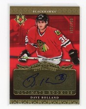 2006-07 Ultimate Collection Rookies /299 Dave Bolland #107 Rookie Auto RC