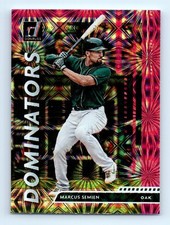 2020 Donruss Dominators Marcus Semien Oakland Athletics #D-13 Pink Fireworks