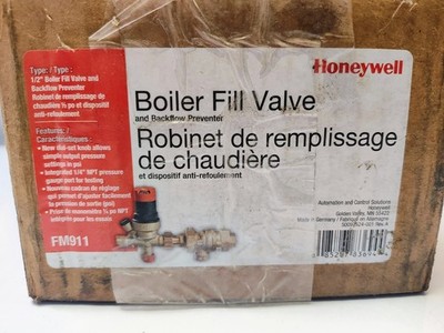Honeywell FM911 Boiler Fill Valve - Box has storage wear.