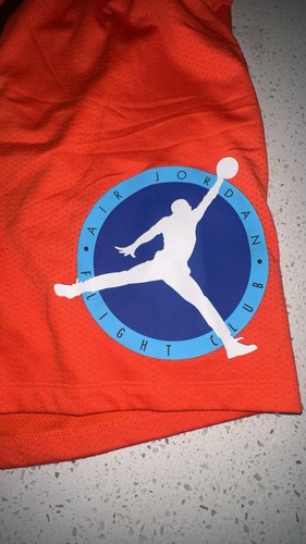 Nuevo XXL Nike Air Jordan Marca MVP Flight Club Pantalones Cortos de Malla Naranja DV7602-817 Hombres - Imagen 2 de 4