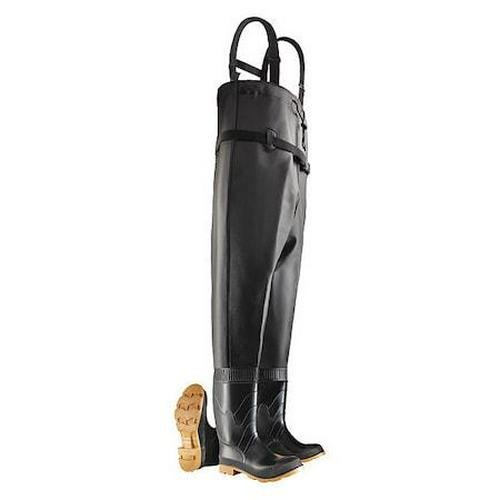 Dunlop Stivale da Lavoro Impermeabile Punta Acciaio Petto Wader PVC Uomo Taglia 12 Nero 35in - Foto 2 di 3