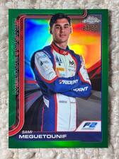2025 Topps Chrome Formula 1 F1 #40 Sami Meguetounif F2 Green Refractor 83/99