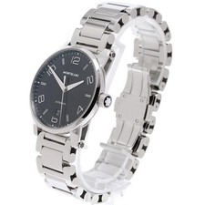 MONTBLANC TIMEWALKER 7308 39mm SS Black #C27760