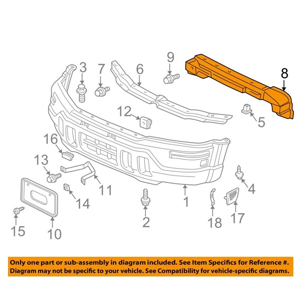 Fits 97-01 CR-V CRV Front Bumper Reinforcement Impact Bar Crossmember Beam Steel Foto 4 de 4