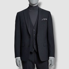 Bar III Men's Gray Wool Blend Slim-Fit Suit Jacket Size 46R