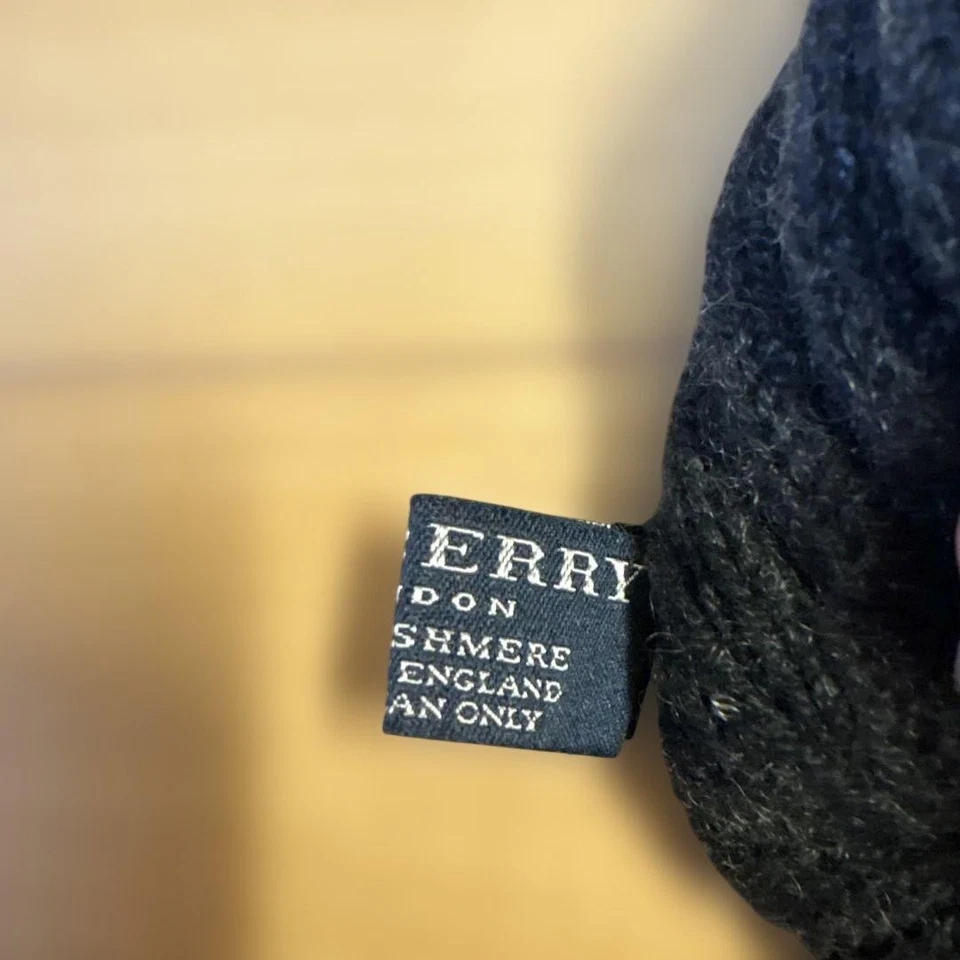 Burberry Sombrero Tejido Cachemira 100 Mujer Sombrero Colección Original Accesorio Foto 4 de 4