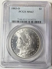 1883-O Morgan Silver Dollar PCGS MS63