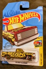 HOT WHEELS '83 CHEVY SILVERADO, HW ART CARS SERIES 6/10 247/250 FACTORY SEALED
