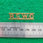 WW2 South African Regiment Suid-Westelike Distrikte Title Badge 5th Armoured Car